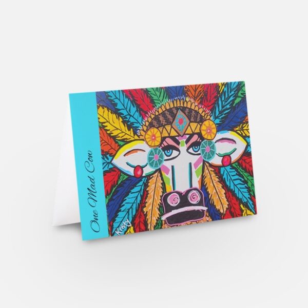 The Warrior Queen Cow - Pack of 5 Greeting Cards